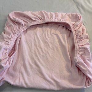 🐥 Burt's Bees Baby Pink Organic Cotton cot/small crib/basinette sheet